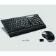 Combo Teclado e mouse sem fio emborrachado