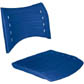 Cadeiras ISO assento encosto polipropileno injetado azul CPCJ119U20
